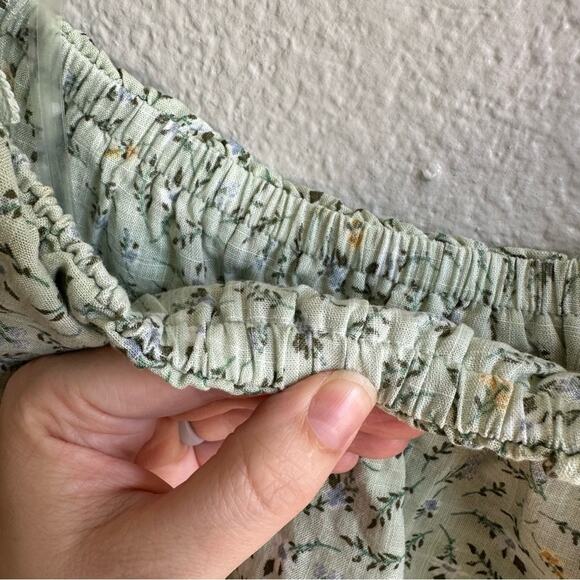 NWT A.n.a Green Floral Off Shoulder Long Sleeve Blouse Size 3X - Picture 5 of 8